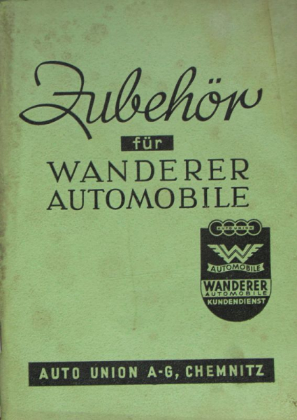 Wanderer Automobil-Zubehör 1939 Automobilkatalog (9834)